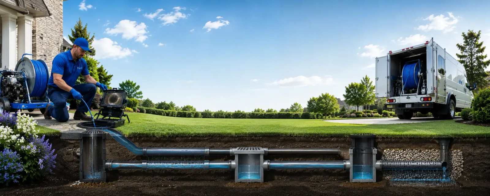 Outdoor drain cleaning information for Seville, GA